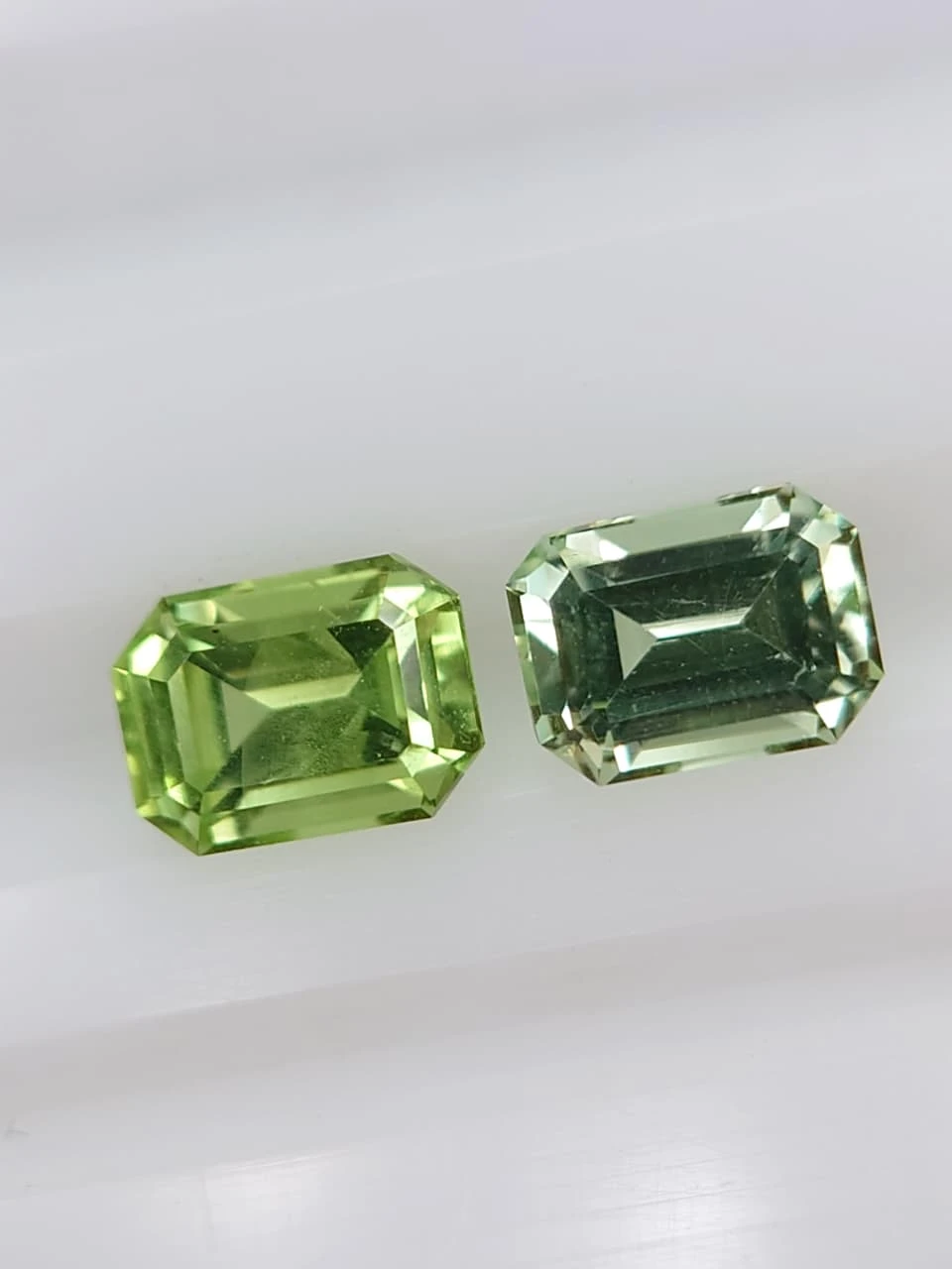 1.85ct Untreated Peridot Pair Loose Gemstone from Pakistan — view 3